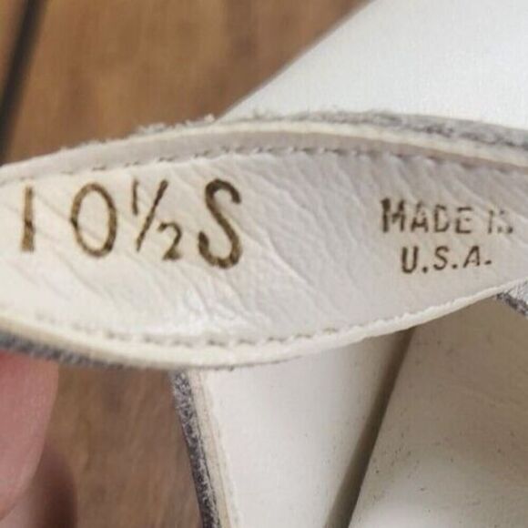 SAS Tripad Caress Slingback Womens Sz 10.5S White Wedge Leather Open Toe Sandals - Picture 10 of 12